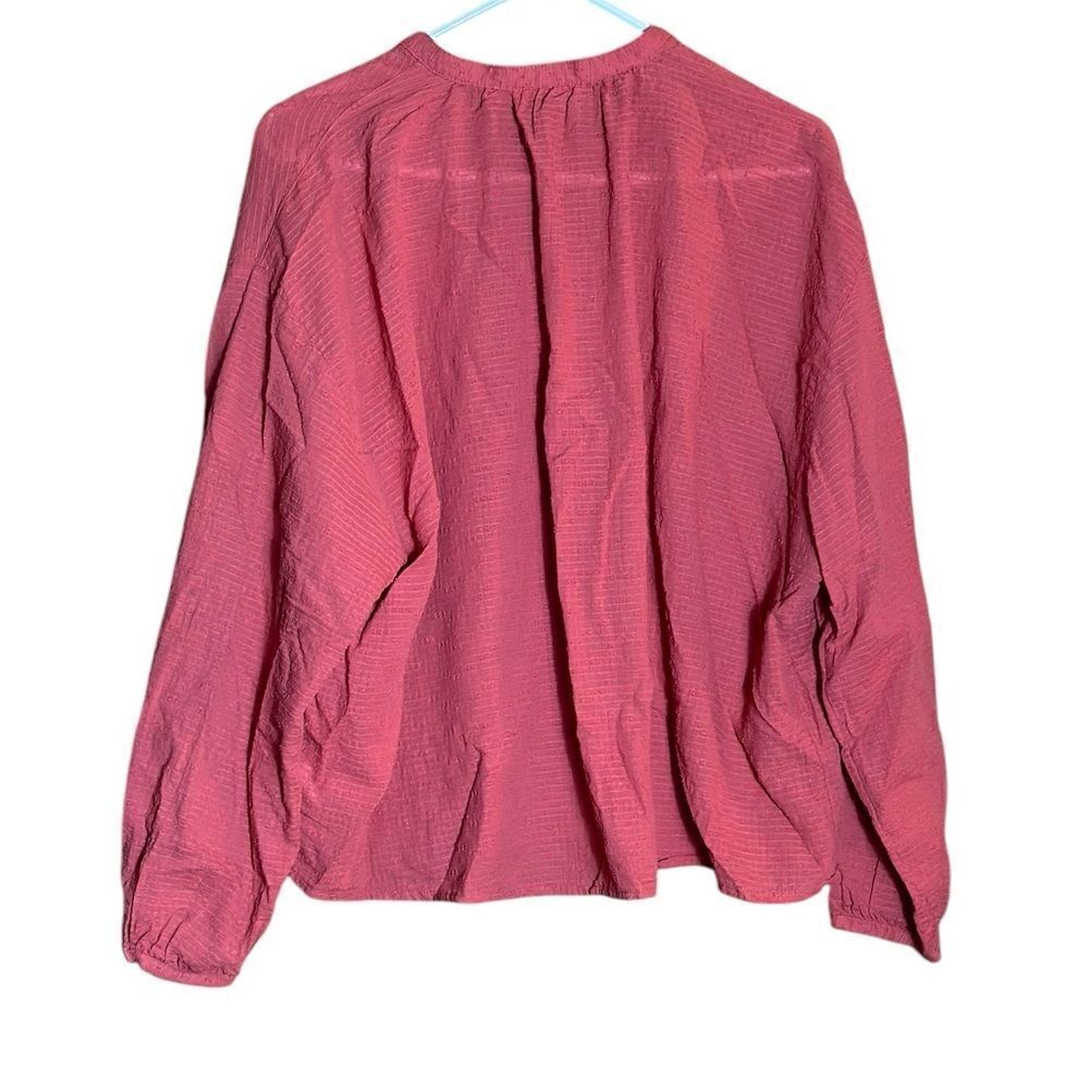 Universal Thread Oversized Long Sleeve Dusty Pink Blouse Size Medium 📦 - Picture 3 of 7